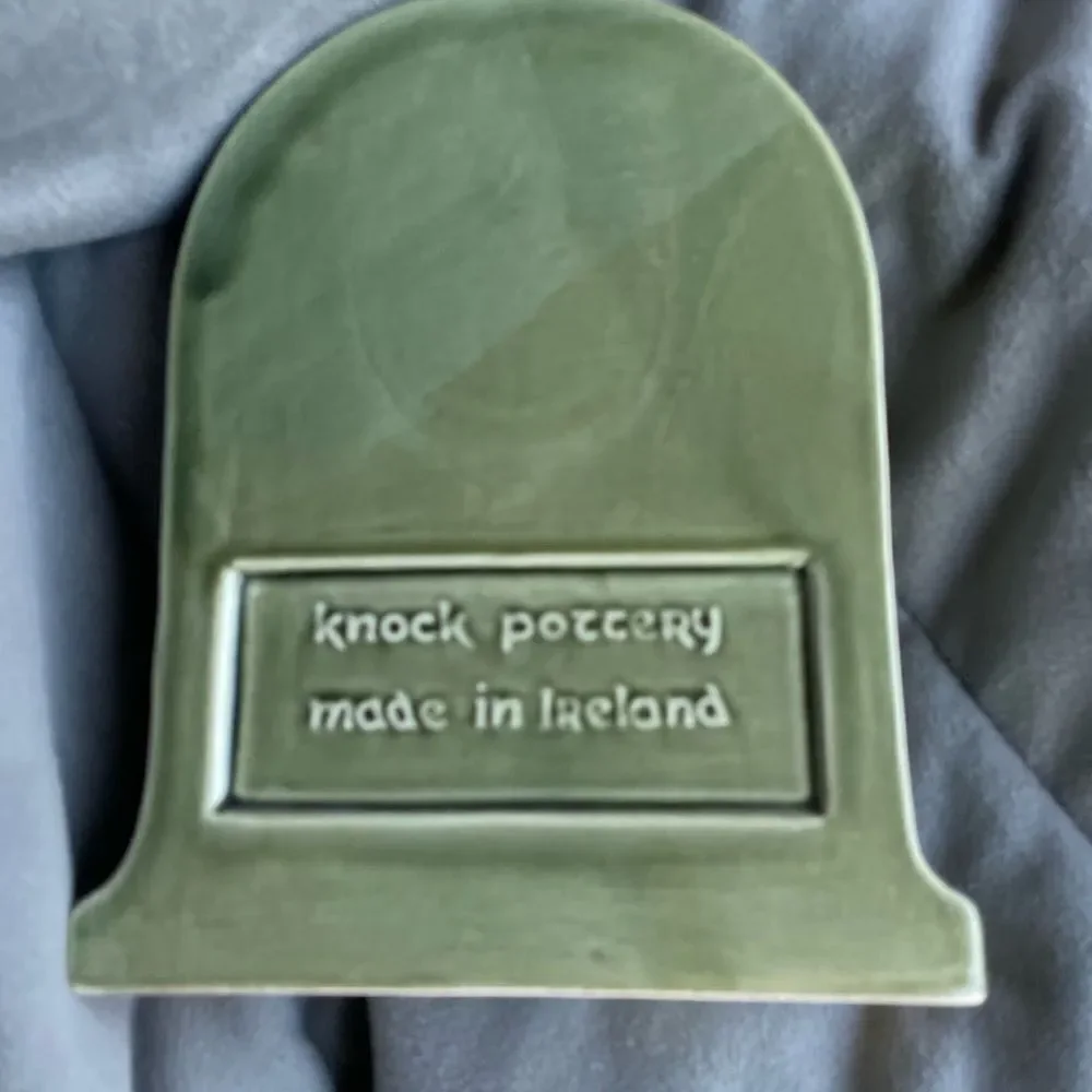 Irish Clock Souvenir from Knock Pottery 8” tall